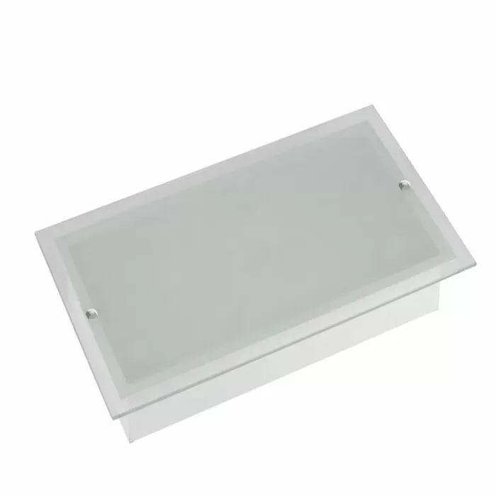 Plafon De Led Plana Flex Retangular Pérola 48W 6500K Novo