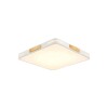 Plafon De Led Quadrado Qyro 45W 3000K 50cm Branco Astraled