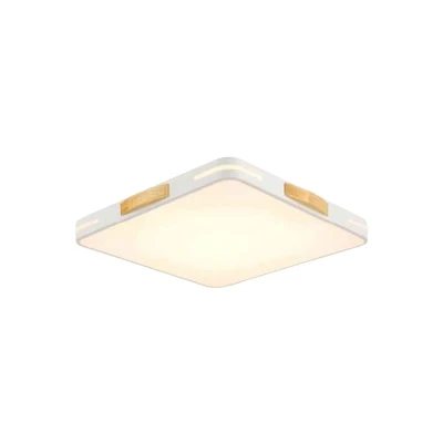 Plafon De Led Quadrado Qyro 45W 3000K 50cm Branco Astraled