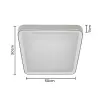 Plafon De Led Seny Quadrado 50cm 35W 3000K Branco Nordecor