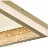 Plafon Led Queensland Quadrado 64W 3000K Dourado Skylight