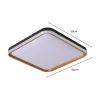 Plafon Led Queenstown 50cm 36W 3000K Preto/Dourado Skylight