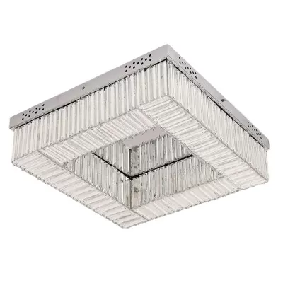 Plafon Led Sophi Cristal Bivolt 40cm 33W 3000K Nordecor