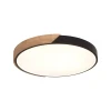 Plafon Led Wood 72W 3000K Bivolt Madeira/Preto Skylight