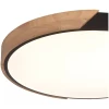 Plafon Led Wood 72W 3000K Bivolt Madeira/Preto Skylight