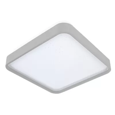 Plafon Round Quadrado Liso 18W 3 Toques Branco Blumenau