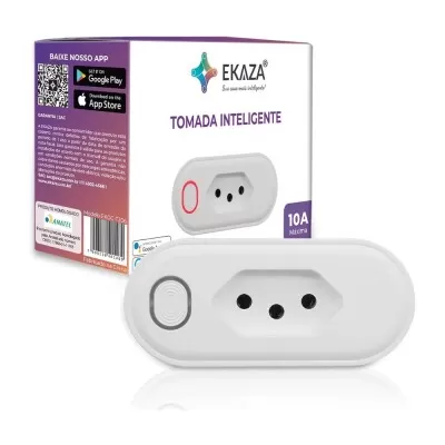 Plug De Tomada Inteligente 10A Ekgc-T206M Ekaza Novo