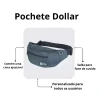 Pochete Multiuso Dollar Cor Preto Para Camping Nautika