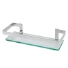 Porta Shampoo Reto Quadrado De Vidro 30cm Life Metais