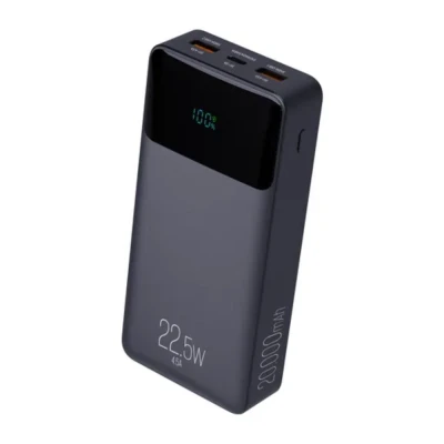 Power Bank Portátil 20000mah Com Display 3 Saídas Pb200bk