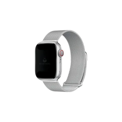 Pulseira Aço Milanês Prata Para Watch 38/40/41/42 mm