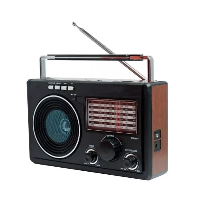 Rádio Portátil AM/FM Retrô Bluetooth 8W Lelong LE-609