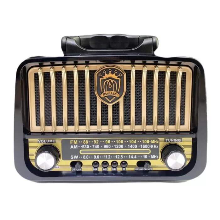 Rádio Portátil Bluetooh 6W Gt-3177 Golden Novo