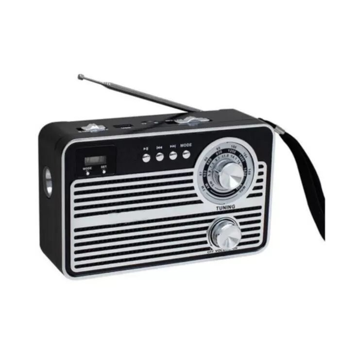 Rádio Portátil Retro Bluetooth 5W Am/Fm Ka-8705 Novo