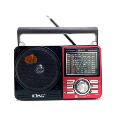 Rádio Portátil Retro Bluetooth Am/Fm Le-610 Lelong Novo