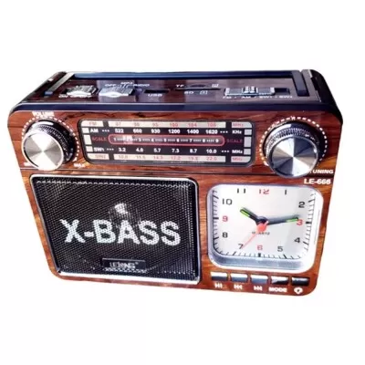 Rádio Portátil Retro Bluetooth Le-666 Lelong Novo