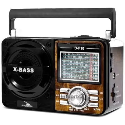 Rádio Portátil Retro Bluetooth Les-1088A Lehmox Novo