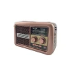 Rádio Portátil Usb Fm/Am Estilo Retrô Cor Cobre Golon