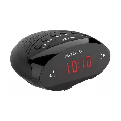 Rádio Relógio Digital 3W Rmw Multilaser Novo