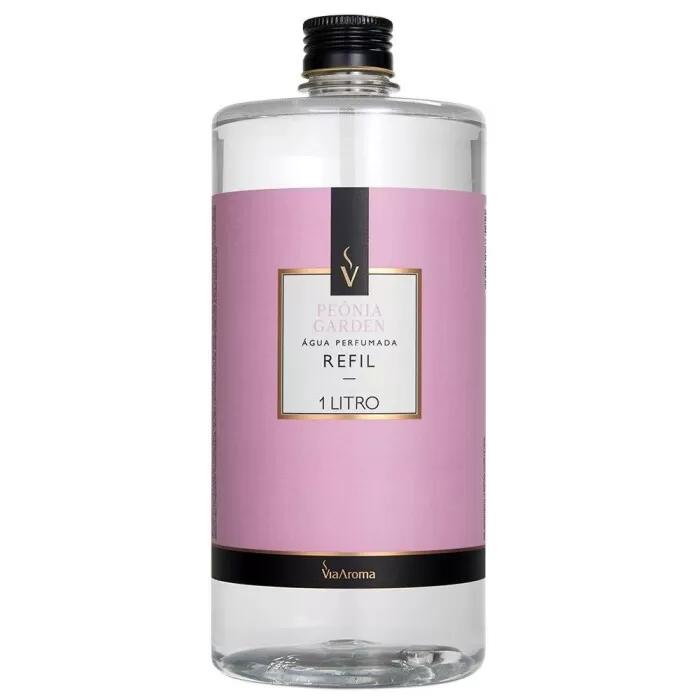 Refil Água Perfumada Peonia Garden 1 Litro Via Aroma