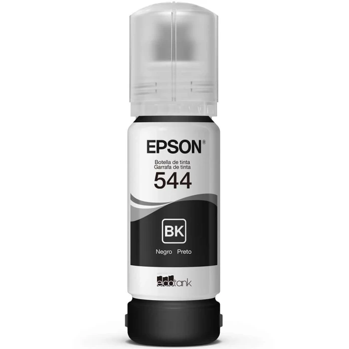 Refil De Tinta Preta Para Impressora Epson T544 65ml