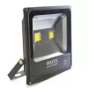 Refletor De Led 100W 3000K Ip66 Quadrado Preto Maxtel Novo