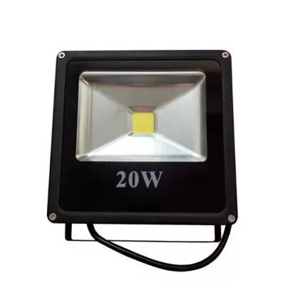 Refletor De Led 20W 3000K Ip66 Bivolt Preto Las Novo