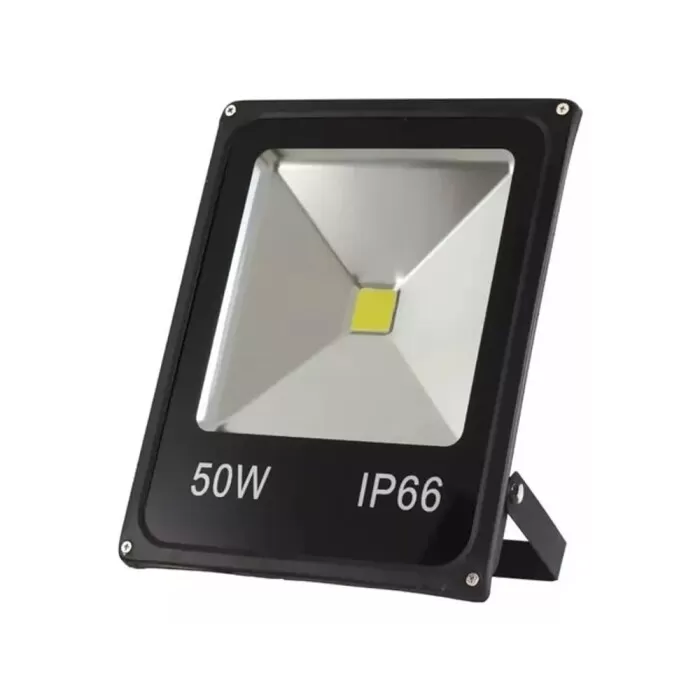 Refletor De Led 50W 3000K Ip66 Retangular Preto Novo