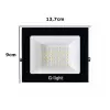 Refletor De Led Slim 20W Cor Verde Autovolt Glight Preto