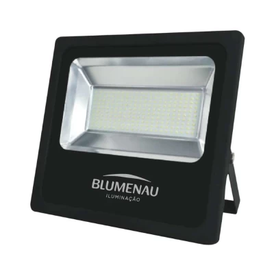 Refletor Led 300w Bivolt Slim Preto 6.500k Ip65 Blumenau