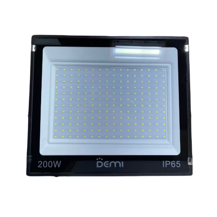 Refletor Led Slim G2 200W 6500K Ip65 Preto Demi Bivolt Novo