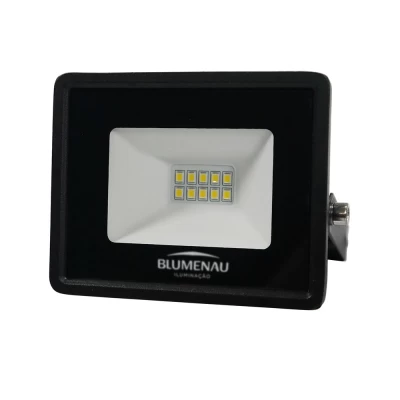 Refletor Led Tech Alumínio Blumenau Bivolt 10W 3.000K Preto