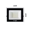 Refletor Slim De Led 30w Com Cor Verde - Glight Preto