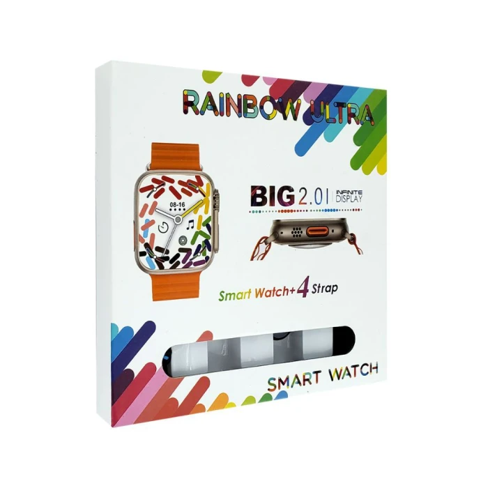 Relogio Smart Watch Big 2.0 Raibow Ultra 4 Strap