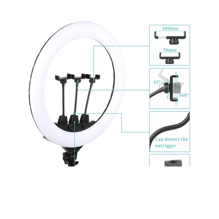 Ring Light 22 Polegadas Com Controle e Tripé 2M Bj-560 Novo