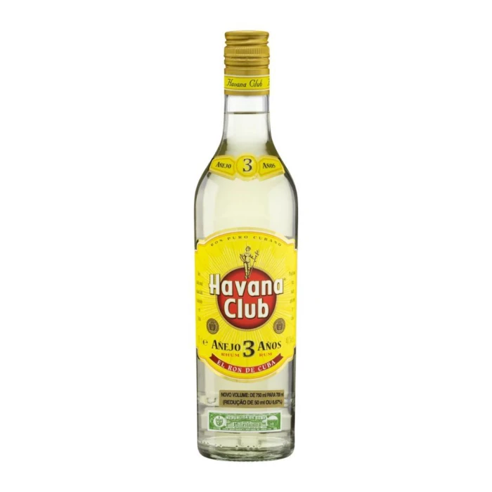 Rum Cubano Envelhecido 3 Anos Havana Club Garrafa 700ml
