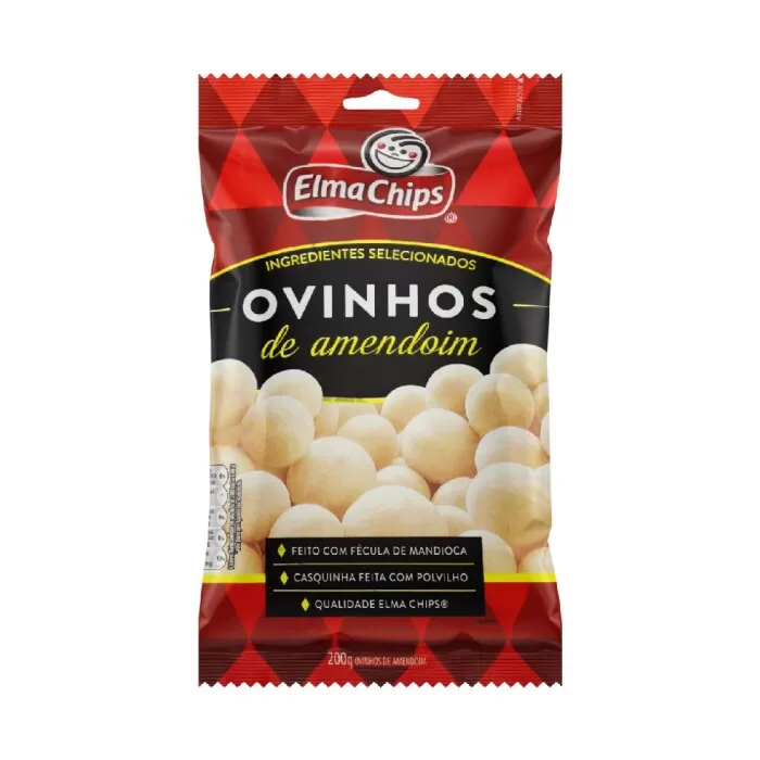 Salgadinho De Amendoim Ovinho Branco 145G ElmaChips