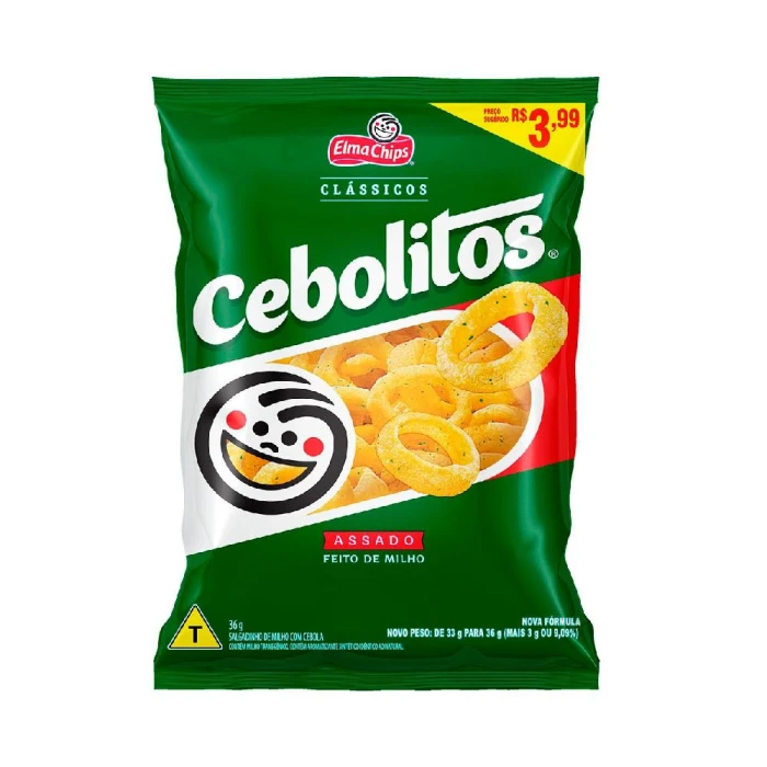 Salgadinhos Cebolitos Tradicional 36 Gramas Unidade