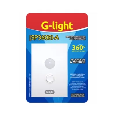 Sensor De Presença Embutir 360 6M Sp360Ei-A G-light Novo