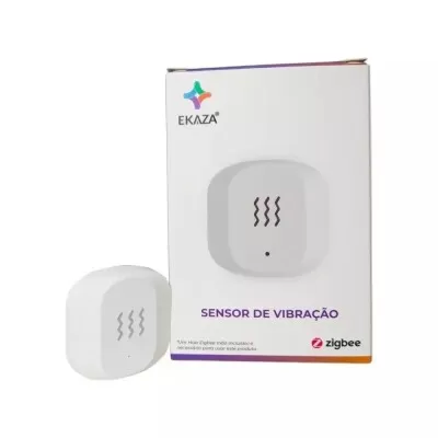 Sensor De Vibração Smart Zigbee Branco Ekzv-t1016 Ekaza