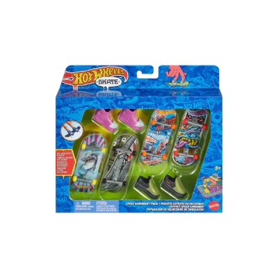 Skate De Dedo Hot Wheels Com 2 Pares Infantil Hgt84