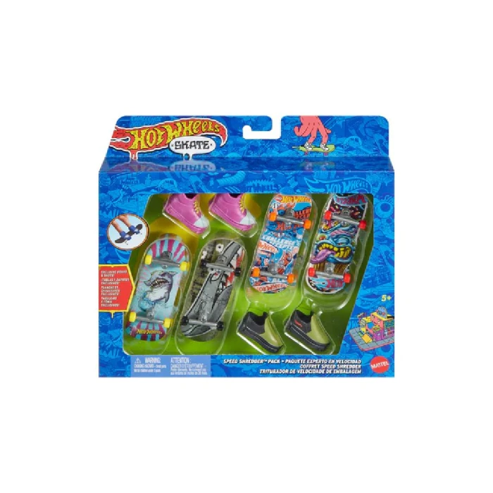 Skate De Dedo Hot Wheels Com 2 Pares Infantil Hgt84