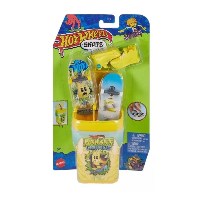 Skate De Dedo Hot Wheels Com 2 Skate E Tênis Banana Mattel