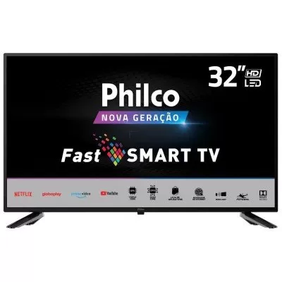 Smart TV Led HD 32 Polegadas Fast Philco