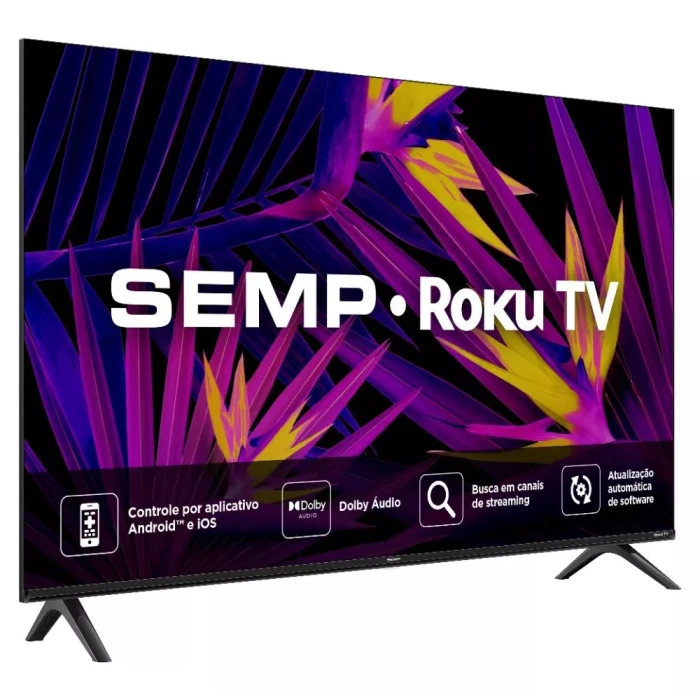 Smart Tv Roku Led Hd 32 Polegadas Semp Preta 32R6610 60HZ