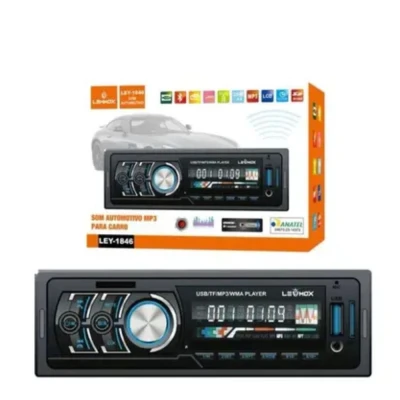 Som Automotivo Bluetooth MP3/FM/USB LEY-1846 - LEHMOX
