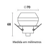 Spot Cristal Quadrado Embutor Para G9 Blumenau Bivolt Novo