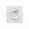 Spot De Embutir Quadrado Branco AllTop Par20 7W 3000K Novo