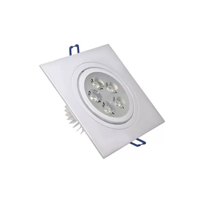 Spot De Led Embutir Quadrado 5W 6500K Branco Led Hpl Novo