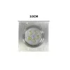 Spot De Led Para Embutir Quadrado Cor Prata 7W 3000K